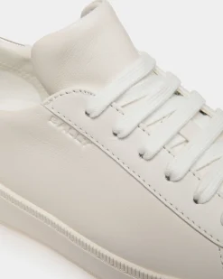 Raise Sneaker Aus Leder In Weiß Und Gold
