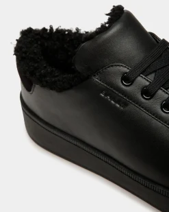 Raise Sneaker Aus Leder In Schwarz