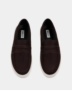 Raise Sneaker Aus Nubukleder In Ebenholzschwarz