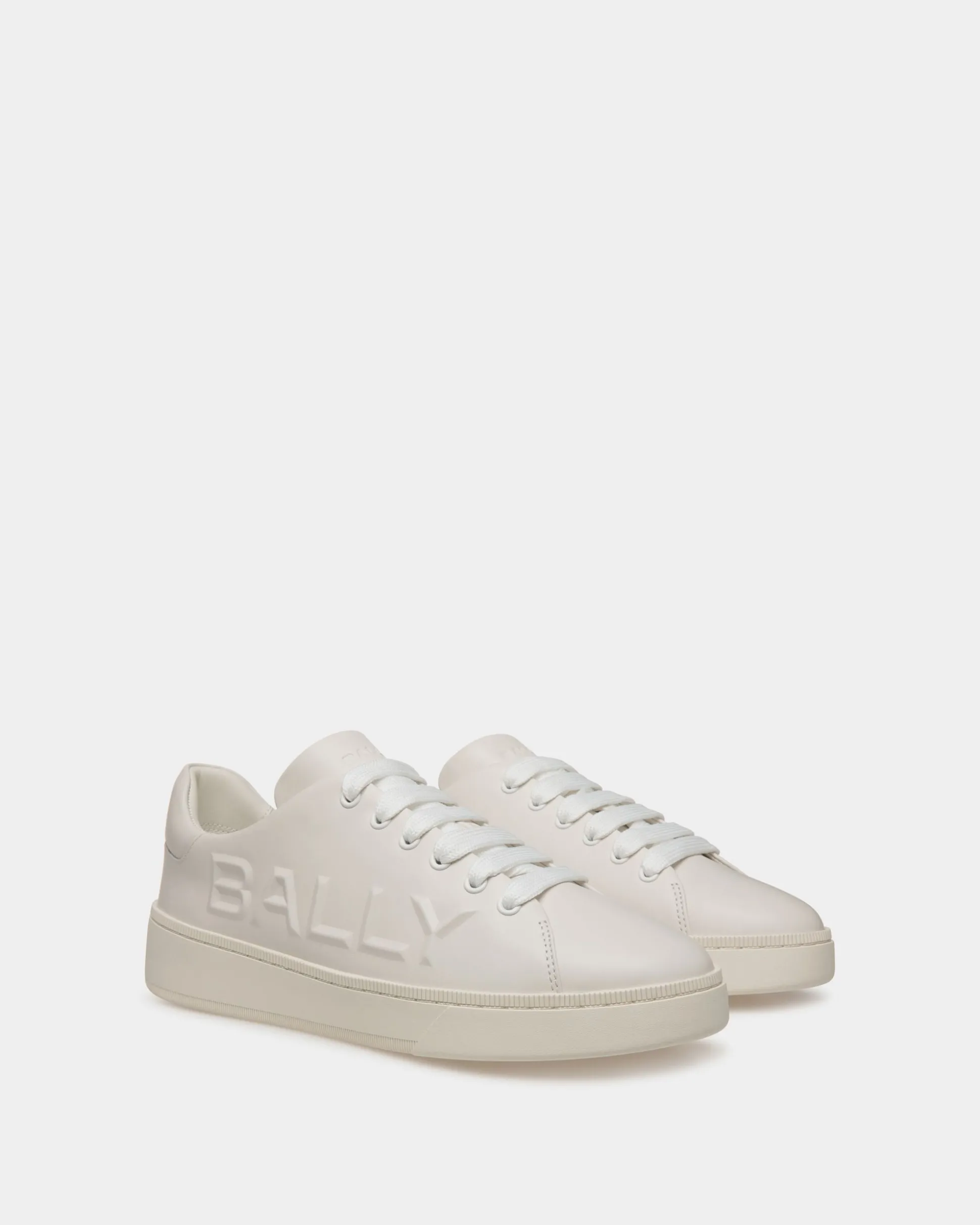 Raise Sneaker Aus Weißem Leder