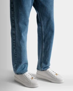 Raise Sneaker Aus weißem Leder