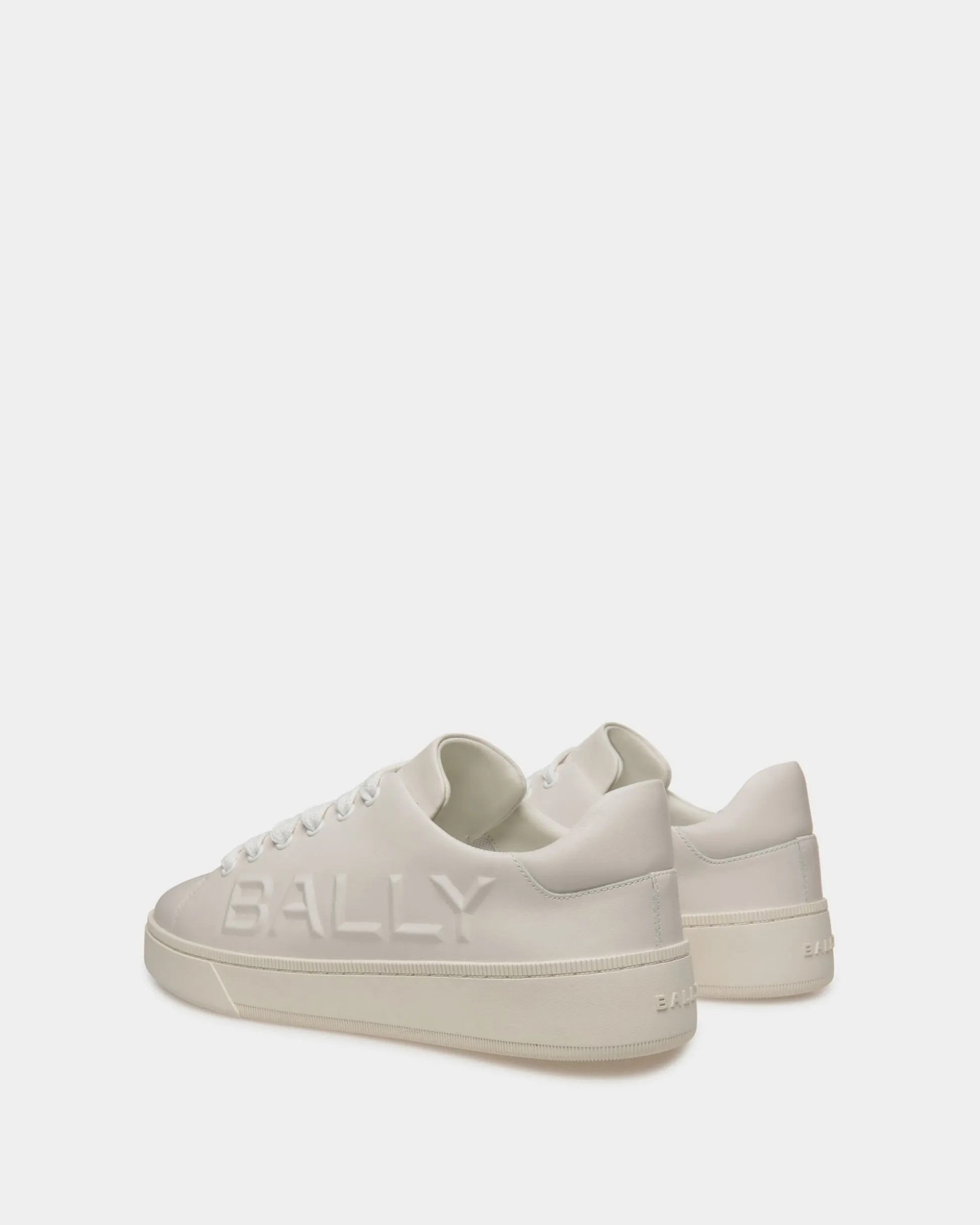Raise Sneaker Aus Weißem Leder