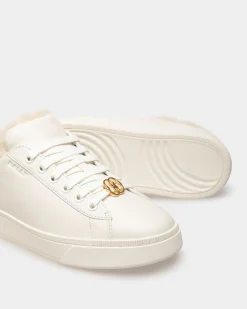 Raise Sneaker Aus Weißem Leder