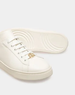 Raise Sneaker Aus weißem Leder