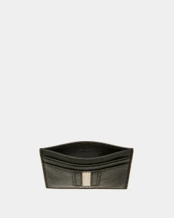 Ribbon Kartenetui Aus Leder In Schwarz
