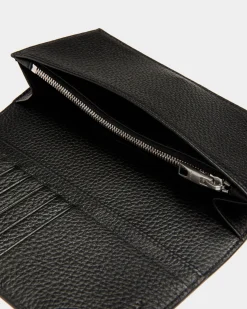 Ribbon Klassische Geldbörse Aus Leder In Schwarz