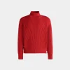 Rollkragenpullover Aus Baumwolle In Candy Red