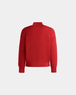 Rollkragenpullover Aus Baumwolle In Candy Red
