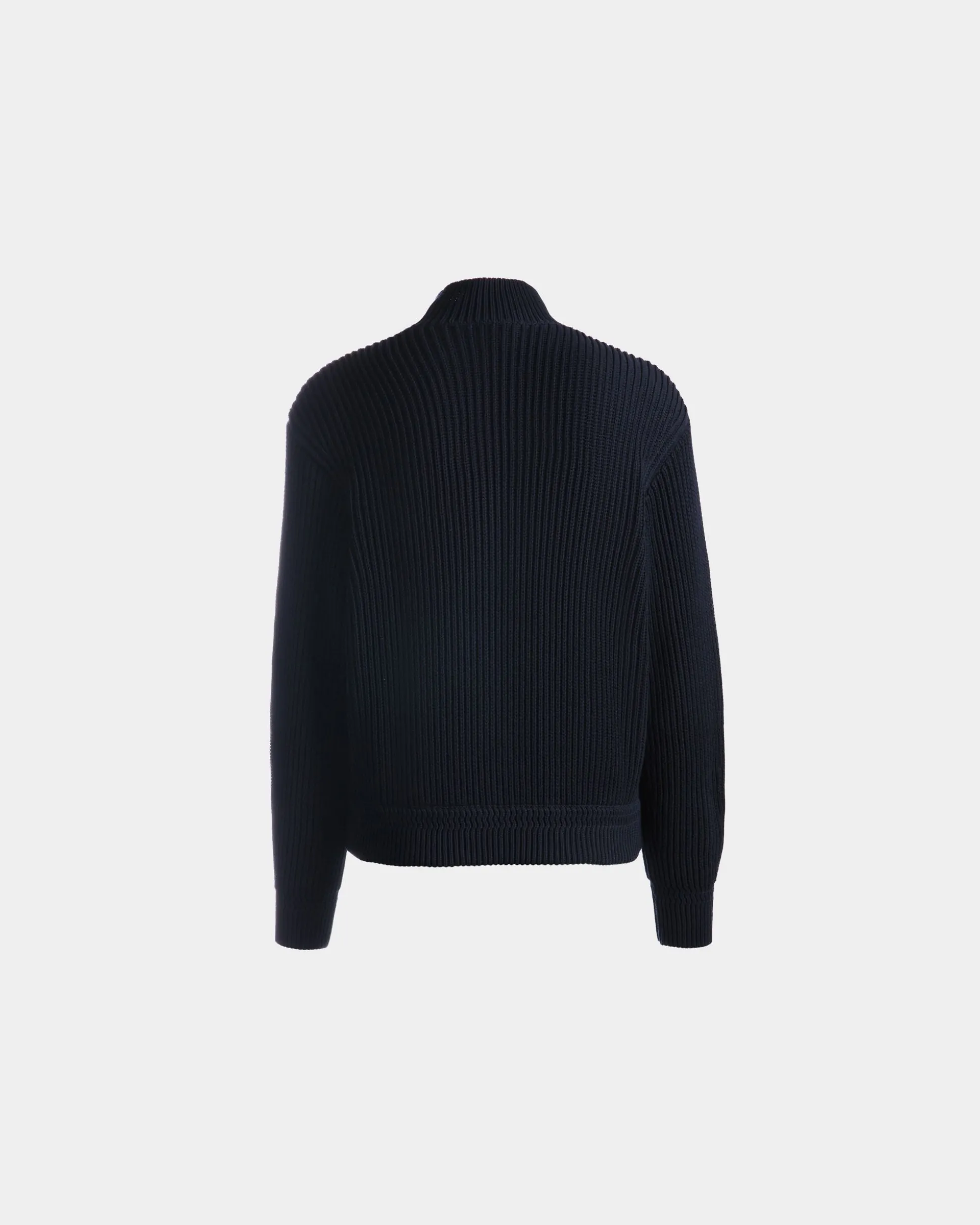 Rollkragenpullover Aus Baumwolle In Navy Blue