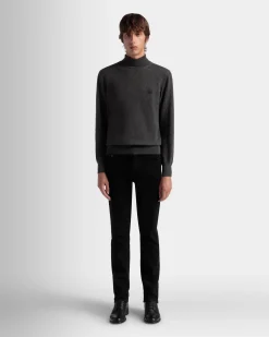 Rollkragenpullover Aus Kaschmir In Dunkelgrau Aus Der Adrien Brody Travel-Kollektion