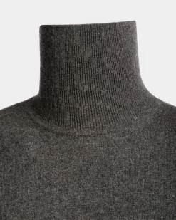Rollkragenpullover Aus Kaschmir In Dunkelgrau Aus Der Adrien Brody Travel-Kollektion