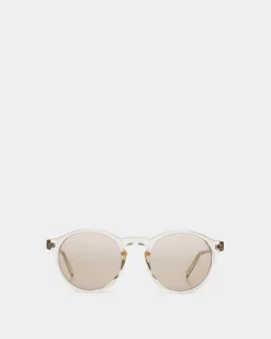 Runde Sonnenbrille In Champagne