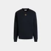 Rundhalspullover Aus Baumwolle In Navy Blue Mit Bally Crest Logo