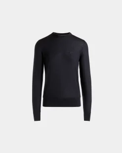 Rundhalspullover Aus Kaschmir In Navy Blue Aus Der Adrien Brody Travel-Kollektion
