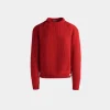 Rundhalspullover Aus Wolle In Candy Red Mit Bally Crest Logo