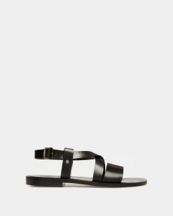 Sandale Salis Aus Leder In Schwarz