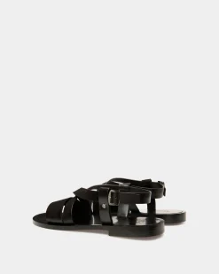 Sandale Salis Aus Leder In Schwarz