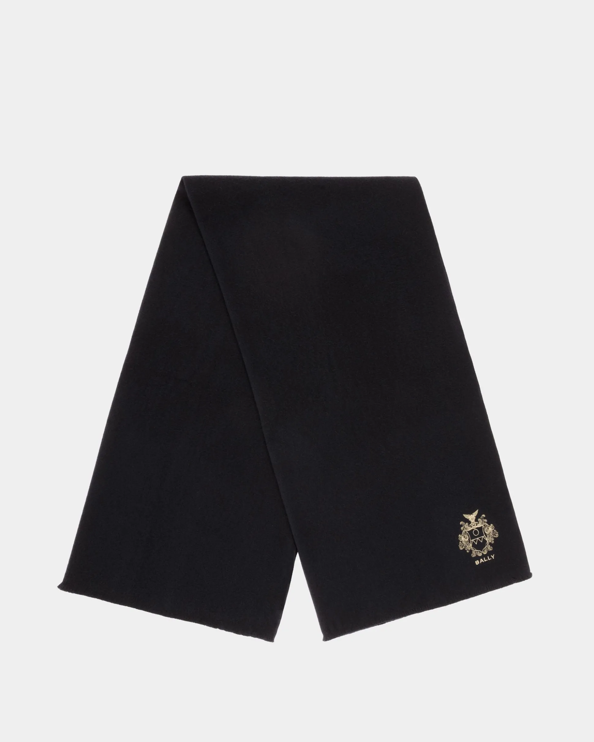 Schal Aus Einer Wollmischung In Navy Blue Aus Der Adrien Brody Travel-Kollektion