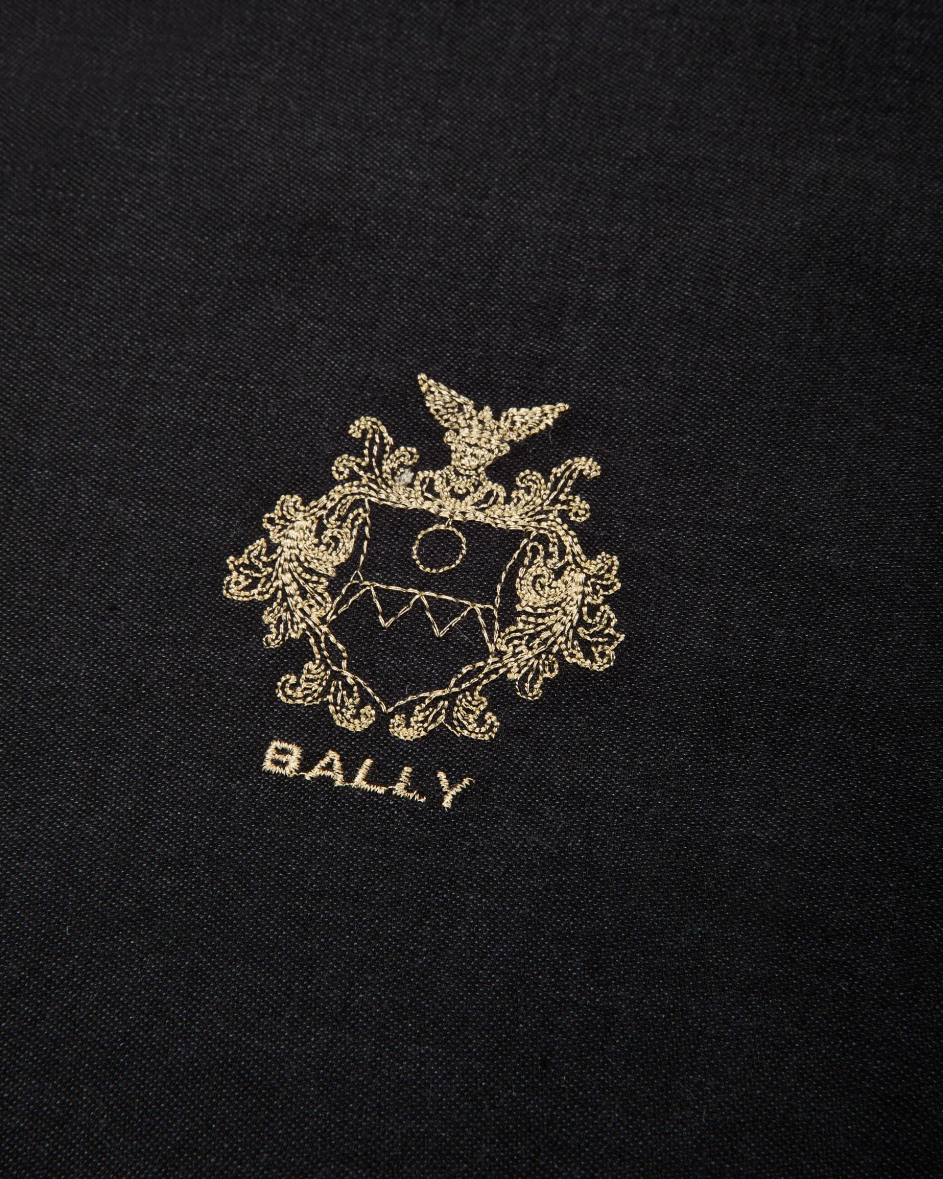 Schal Aus Kaschmir-Seiden-Gemisch In Navy Blue Aus Der Adrien Brody Travel-Kollektion