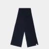Schal Aus Wolle In Navy Blue Mit Bally Crest Logo