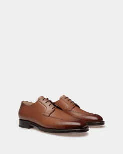 Schoenen Derby-Schuh Aus Geprägtem Leder
