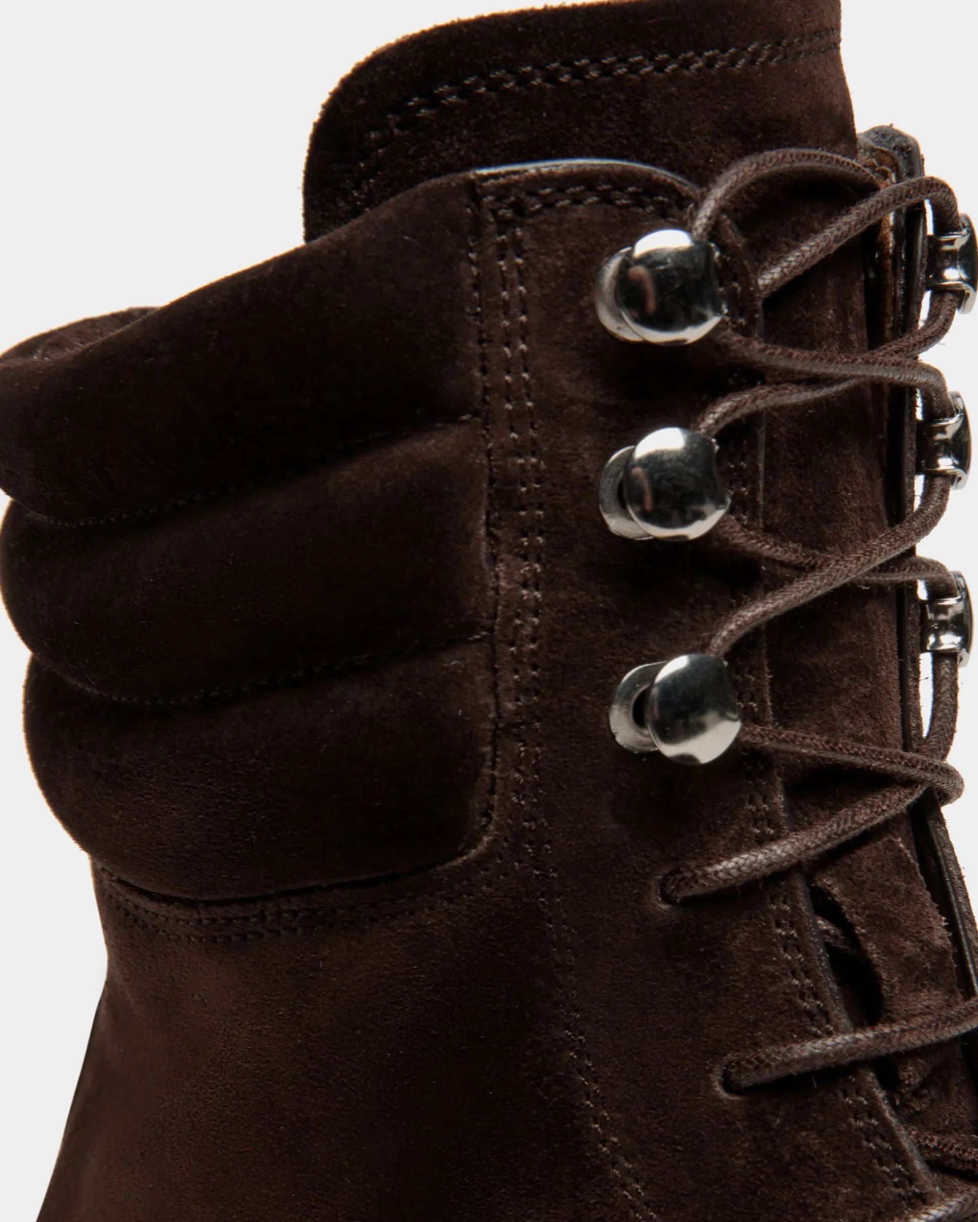 Schoenen Stiefelette Aus Veloursleder In Ebenholz