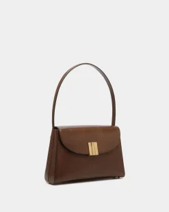 Schultertasche Ollam Aus Leder In Marron Glacé