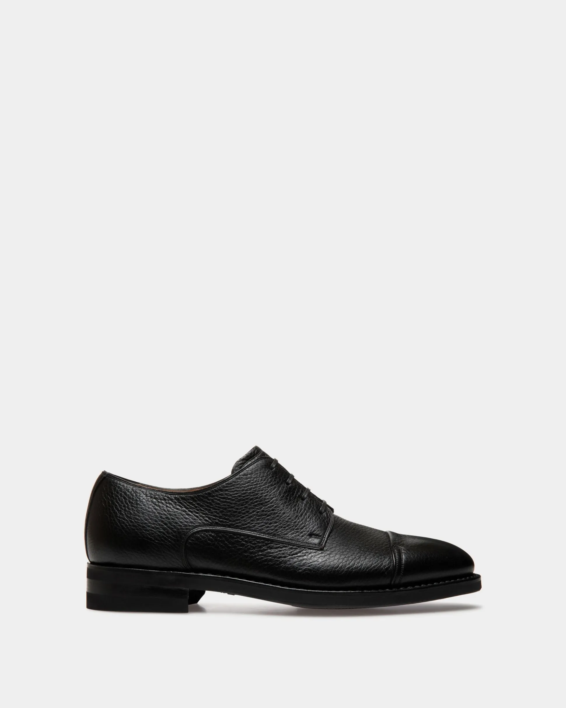 Scribe Un Derby-Schuh Aus Hirschleder In Schwarz