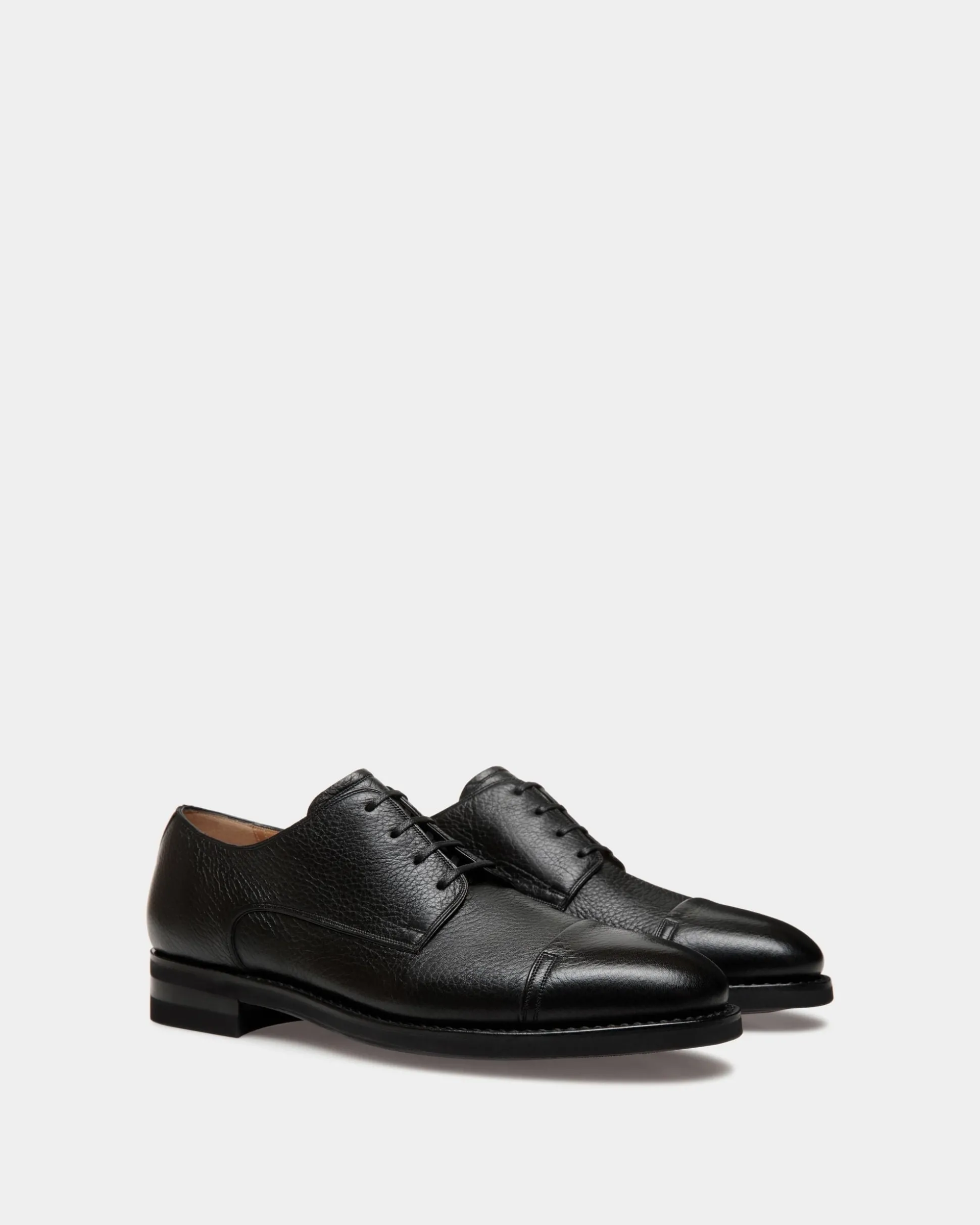 Scribe Un Derby-Schuh Aus Hirschleder In Schwarz