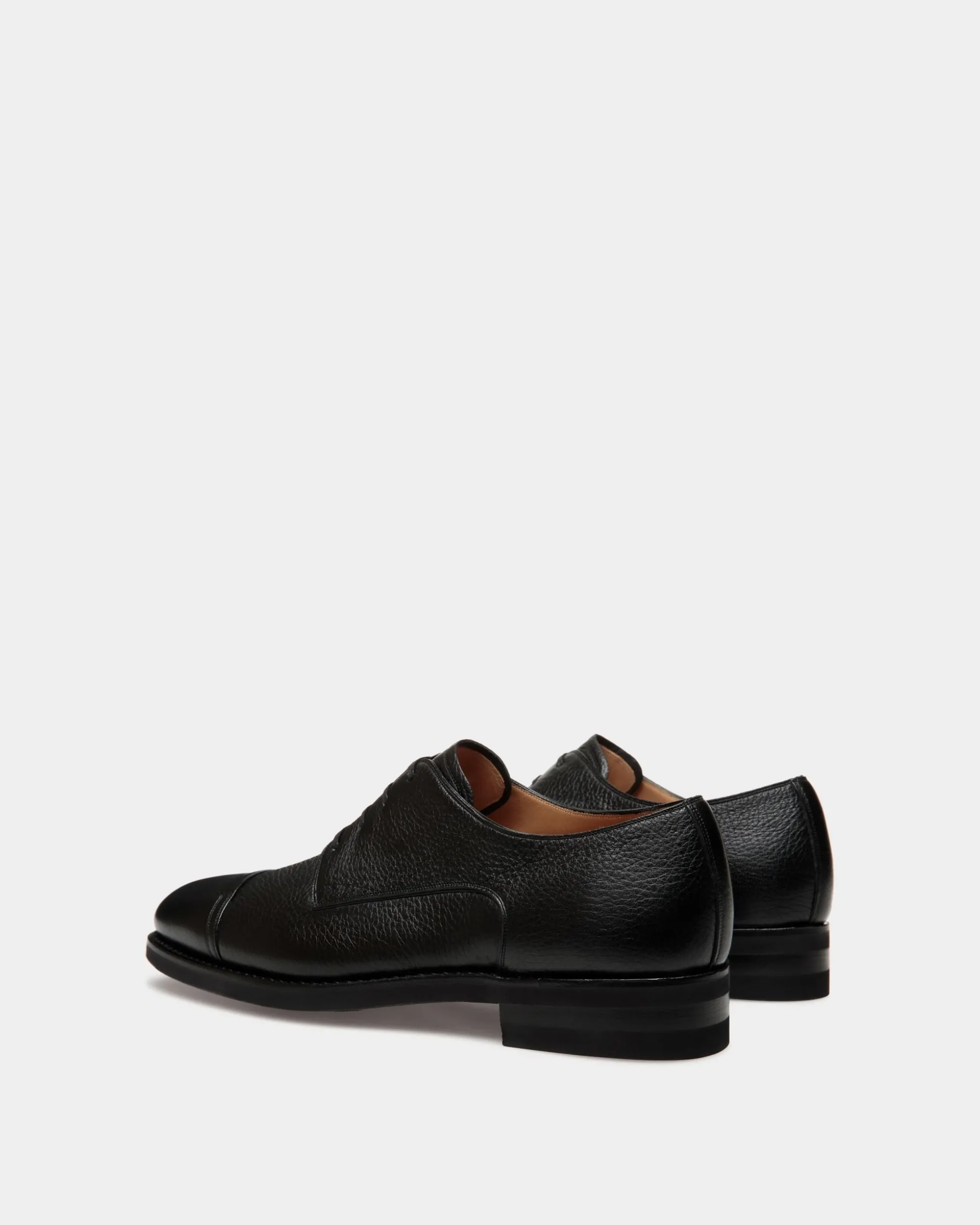 Scribe Un Derby-Schuh Aus Hirschleder In Schwarz