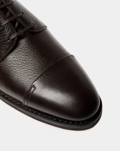 Scribe Un Derby-Schuh Aus Hirschleder In Ebenholzschwarz