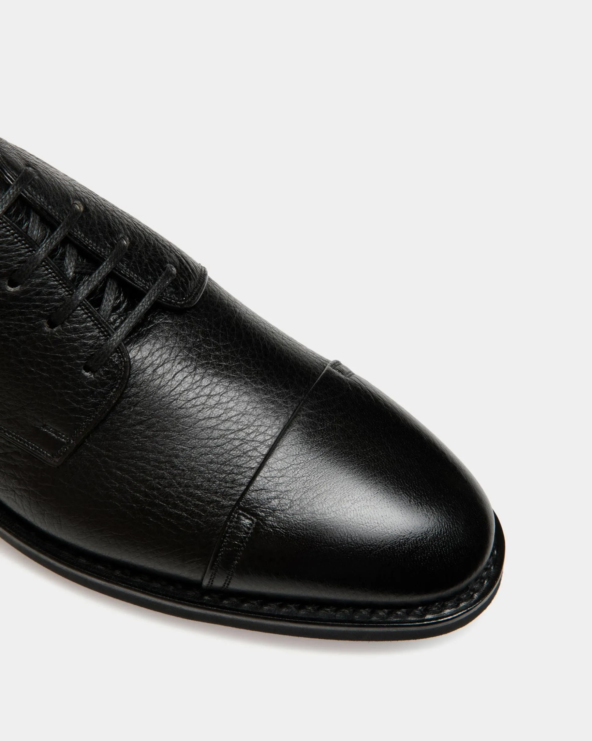 Scribe Un Derby-Schuh Aus Hirschleder In Schwarz