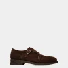 Scribe Un Monkstrap-Schuh Aus Veloursleder In Ebenholz
