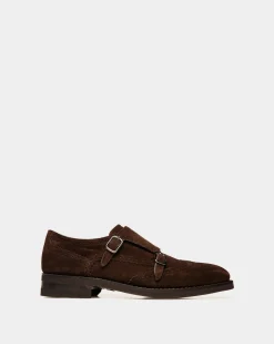 Scribe Un Monkstrap-Schuh Aus Veloursleder In Ebenholz