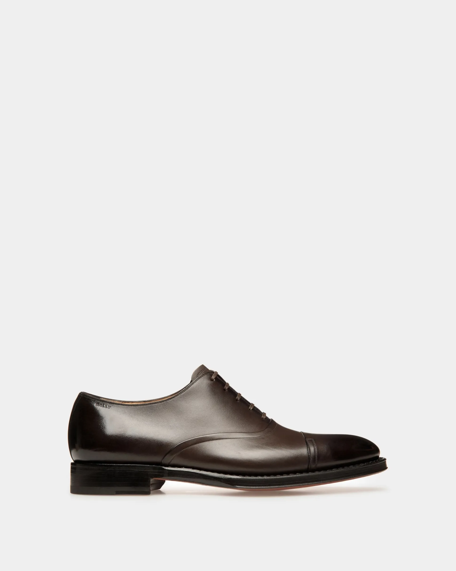 Scribe Un Oxford-Schuh Aus Leder In Ebenholz