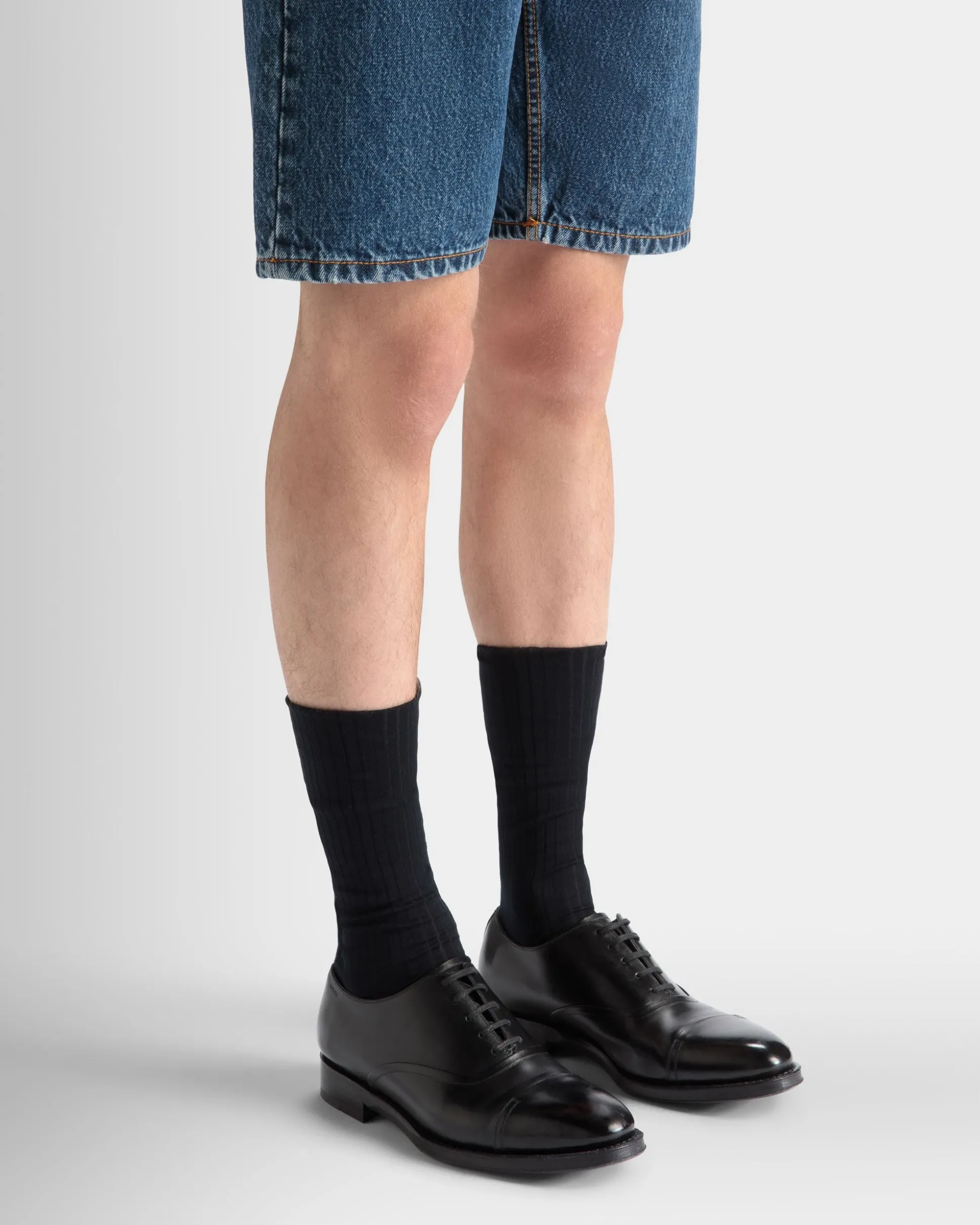 Scribe Un Oxford-Schuh Aus Leder In Schwarz