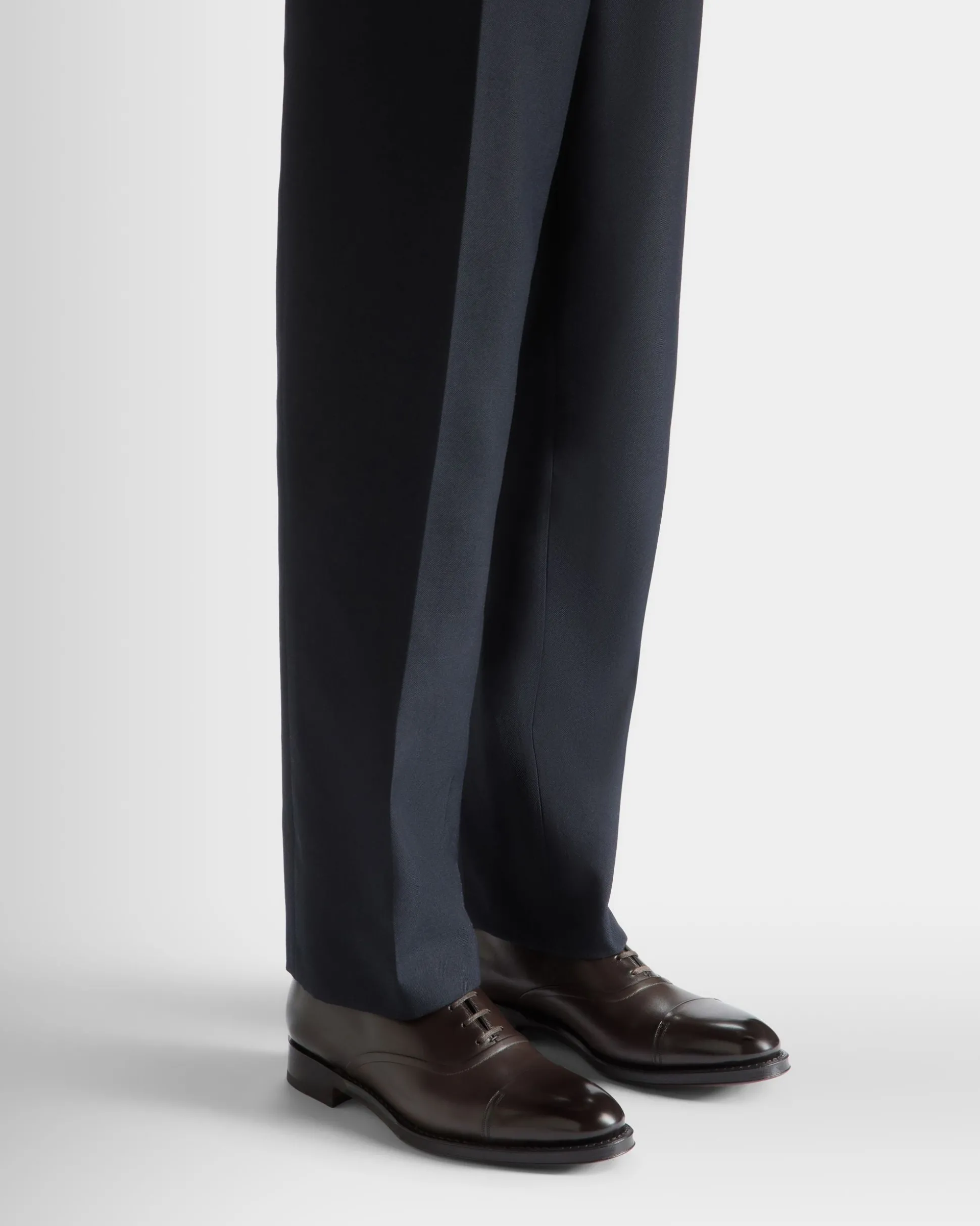 Scribe Un Oxford-Schuh Aus Leder In Ebenholz
