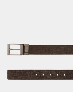 Shiffie 35 mm Verstellbarer Wendegürtel Aus Leder In Schwarz Und Ebenholz