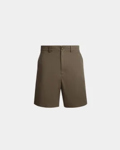 Shorts Aus Baumwolle In Military Green Aus Der Adrien Brody Travel-Kollektion