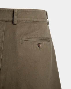 Shorts Aus Baumwolle In Military Green Aus Der Adrien Brody Travel-Kollektion