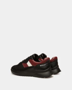 Sneaker Aus Leder In Schwarz Und Heritage Red