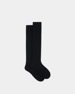 Socken Aus Einer Wollmischung In Navy Blue Aus Der Adrien Brody Travel-Kollektion
