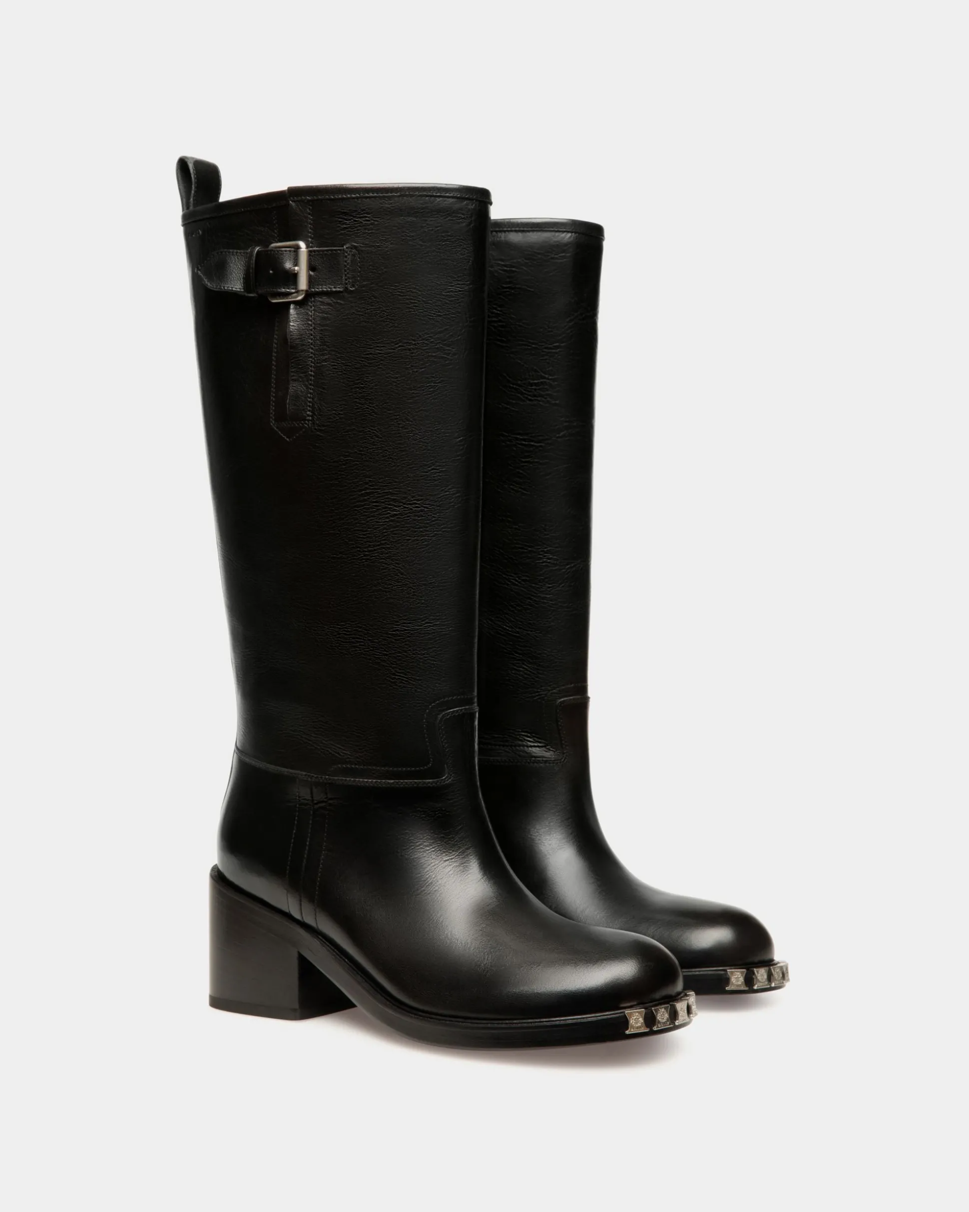 Stiefel Peggy Aus Leder In Schwarz