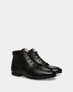Stiefelette Plume Aus Leder In Schwarz