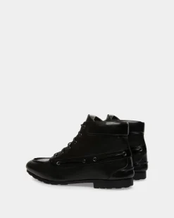 Stiefelette Plume Aus Leder In Schwarz