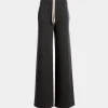Strickhose Aus Wolle-Kaschmir-Mix In Dunkelgrau