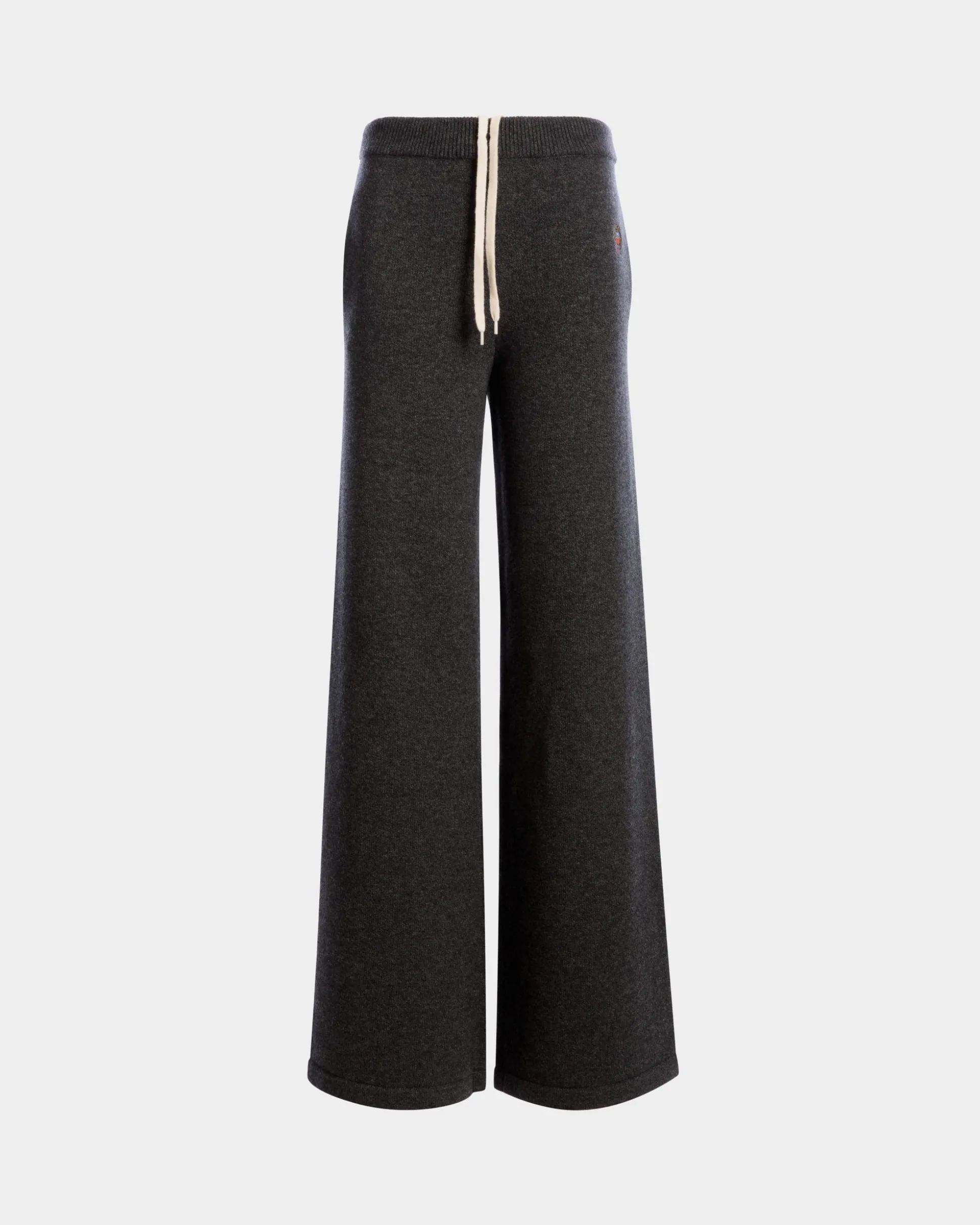 Strickhose Aus Wolle-Kaschmir-Mix In Dunkelgrau