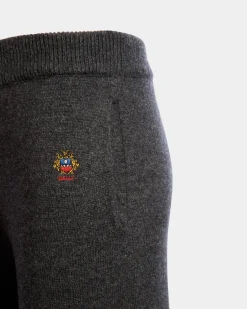 Strickhose Aus Wolle-Kaschmir-Mix In Dunkelgrau
