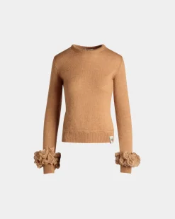 Strickoberteil Aus Mohair Und Seide In Light Beige