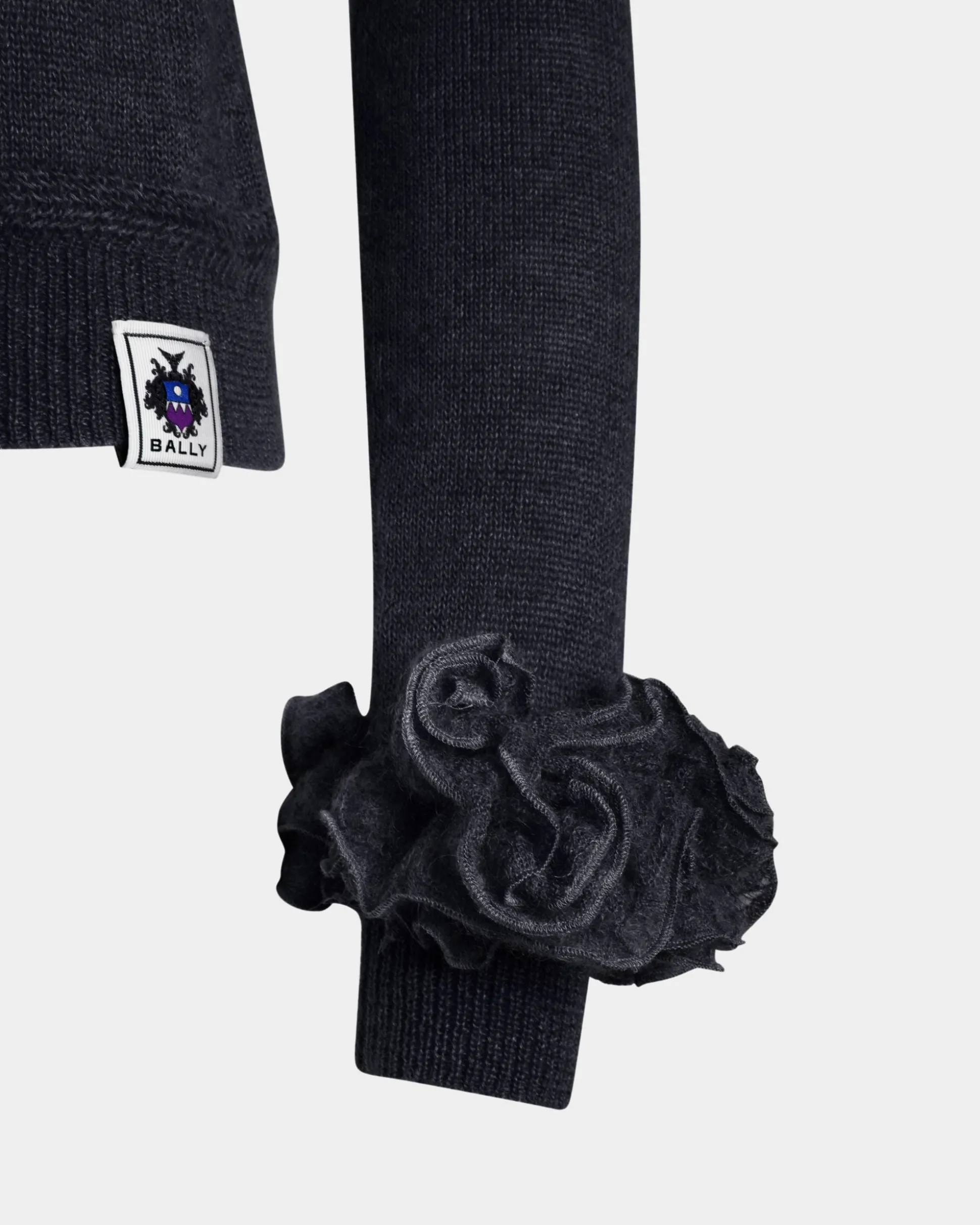 Strickoberteil Aus Mohair Und Seide In Navy Blue